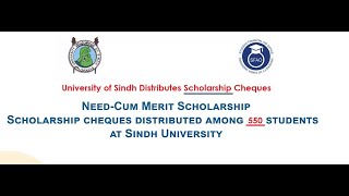 Sindh University Awards 550 Students with Scholarships Worth 135 M  Cheque Distribution Ceremony [upl. by Amandie916]