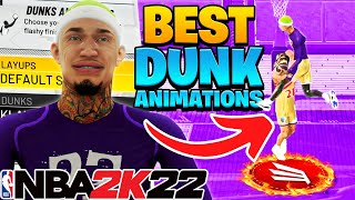 BEST DUNK ANIMATIONS on NBA 2K22 BEST GLITCHY DUNK PACKAGES NBA2K22 BEST ANIMATIONS [upl. by Idihsar168]