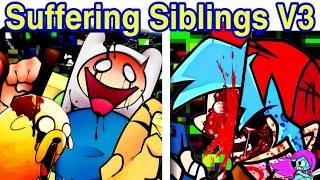 Friday Night Funkin’ Pibby Finn Kills BF😱 Suffering Siblings V3  Adventure Time FNF Mod [upl. by Jessie]