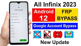 Infinix Google Lock Bypass  Android 12  Infinix Frp Bypass Latest Security  Without Pc  2023 [upl. by Kostival]