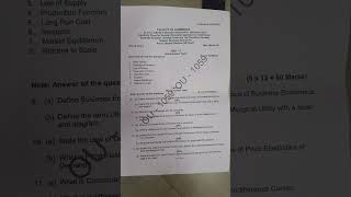 BCOM DEGREE SEM 5  BUSINESS ECONOMICS QUESTION PAPER 2023  OSMANIA UNIVERSITY [upl. by Yenreit]