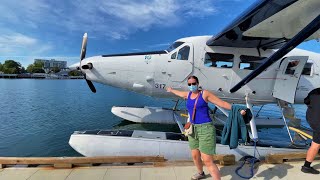 4K  Fly over Vancouver Island amp Victoria in Seaplane 🇨🇦 British Columbia De Havilland DHC3T [upl. by Lawrenson]