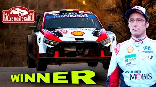 THIERRY NEUVIEL The winner 🏆 WRC Rally Monte Carlo 2024 [upl. by Teplitz]