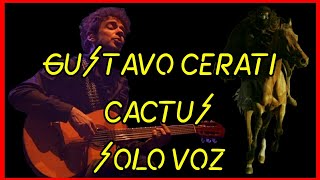 Gustavo Cerati  Cactus Solo voz [upl. by Chuch]