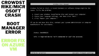 Steps to repair Windows boot manager error Microsoft crash [upl. by Zack]