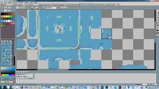 Ruins Of Mitriom  Island tileset timelapse on Aseprite [upl. by Genna]