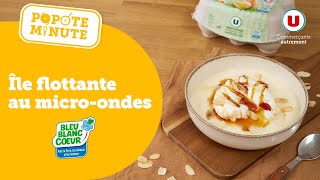 Une recette d’île flottante au microondes  c’est dans Popote Minute [upl. by Llerrah]