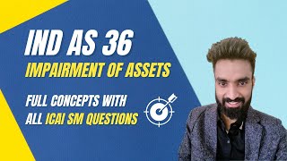 Ind As 36  Impairment of Assets  Detailed Lecture  Pratik Jagati [upl. by Esinaej]