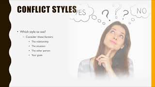 Conflict Management Styles [upl. by Eirruc]