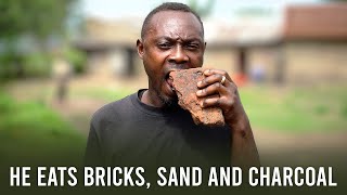 Man Addicted To Eating Bricks Sand and Charcoal  EXTARORDINARY PEOPLE [upl. by Read]