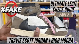 ULTIMATE LEGIT CHECK GUIDE  TRAVIS SCOTT JORDAN 1 HIGH  THE MOST HYPED SNEAKER  REAL VS FAKE [upl. by Aivul]