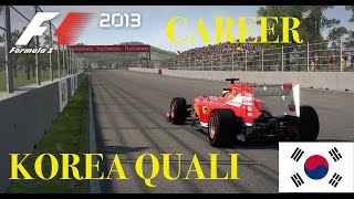 F1 2013 Career Mode  Korean GP Qualifying [upl. by Ahsytal]