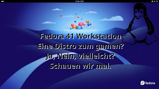 Fedora 41 Workstation Eine Distro zum gamen Schauen wir mal [upl. by Dorita]