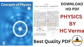 Physics by HC Verma Class 11th With PDF Download  Chapter 3 Rest And Motion Pdf Download [upl. by Nadaha]