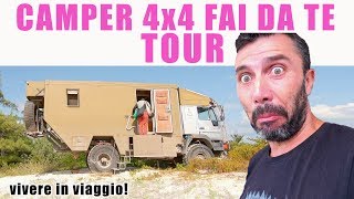 Tutti i segreti di un camper 4x4 fai da te costruito per il giro del mondo [upl. by Yroger]