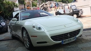 RARE Ferrari 612 Scaglietti OnetoOne in Monaco Startup and Driving Scenes 1080p Full HD [upl. by Coonan]