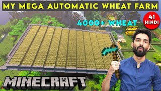 I MADE A GIANT WHEAT FARM  MINECRAFT SURVIVAL GAMEPLAY IN HINDI 41 [upl. by Helsie]