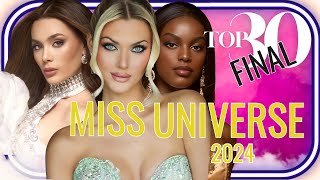 NEW RELEASE Miss Universe 2024 Top 30 Final Leaderboard [upl. by Audri705]