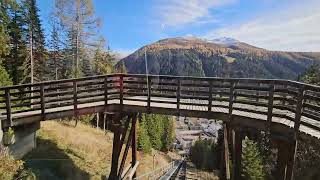 Davos Switzerland Schatzalp Funicular ride [upl. by Jarl]