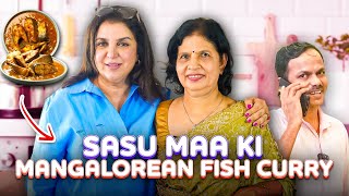 Sasu Maa Cooks Mangalorean Fish Curry For Me First Time In 20 Years  FarahKhanK [upl. by Aicilat]