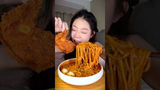 먹방 먹는 소리 Spicy Noodles Chicken asmr mukbang eating [upl. by Charissa498]