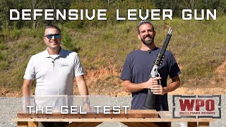 Defensive Lever Gun 4  Ballistics Gel Test [upl. by Elata]