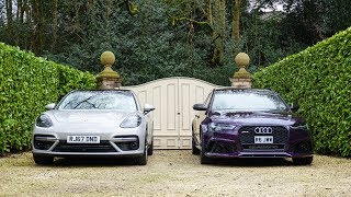 Porsche Panamera Sport Turismo vs Audi RS6 Performance [upl. by Nolava]