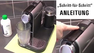 Anleitung Entkalken  Krups Kapselmaschine Nespresso CitizampMilk [upl. by Niuq]