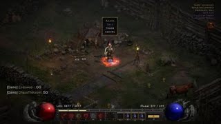 FT5 SmiteCharger Vs Fire Sorc Diablo 2 dueling GG [upl. by Eitsyrk]