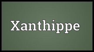 Xanthippe Meaning [upl. by Innaig]