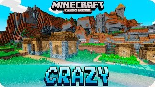 Minecraft PE Seeds  Crazy and Weird Village Seeds 0160  0150 MCPE [upl. by Akilam506]