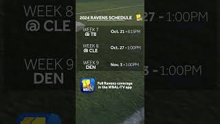 Ravens 2024 schedule released [upl. by Kliman]