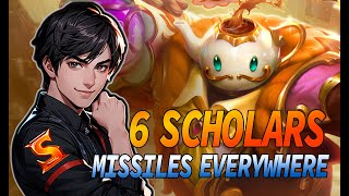 TFT  6 SCHOLARS amp PRESERVERS  MISSILES EVERYWHERE  TFT Set 12 [upl. by Alleuqcaj]