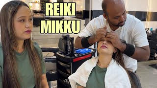 Reiki master performing head massage in Mikku barber Asmr Relaxation [upl. by Molini421]