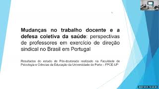 EIC As transformações do trabalho docente e a defesa coletiva da saúde [upl. by Purpura337]