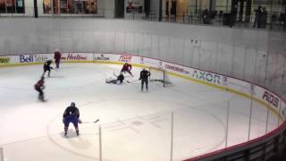 Carey Price plays forward Josh Gorges goes in net [upl. by Woo618]