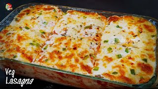 Veg Lasagna Recipe  How to make Lasagna  Easy Vegetable Lasagna  Lasagna From Scratch  Foodworks [upl. by Strohben]