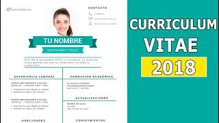 Como hacer un curriculum vitae en 5 minutos Hoja de Vida 2019 [upl. by Ahsiak]