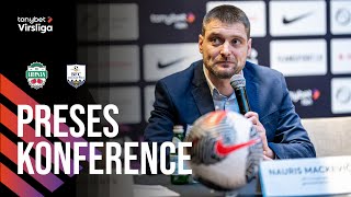 36 kārta FK Liepāja 33 BFC Daugavpils Preses konference [upl. by Odericus579]