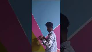 Wall designs aibro tape painting [upl. by Enreval]