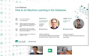 MindsDB Webinar  How to do Machine Learning in the database [upl. by Aikin]