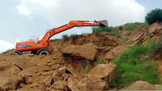 Doosan Excavator 140 Making Way At The Top Of Mountain [upl. by Tarrsus]