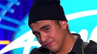 REACTION Alejandro Aranda American Idol Audition [upl. by Anilatak]