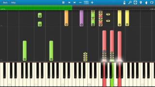 ABBA  Lay All Your Love On Me  Piano Tutorial  How To Play  Synthesia [upl. by Takakura]