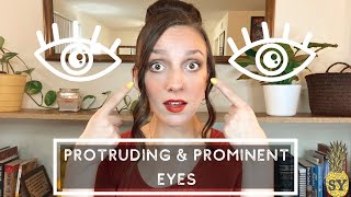 MAKEUP FOR PROTRUDING EYES  How to balance your eye shape if you have prominent eyes [upl. by Goeger591]