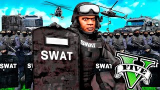 CONTROLO al EQUIPO SWAT MAS GRANDE de GTA 5 [upl. by Neirol902]