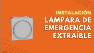 Instalación Lámpara 🔦 de emergencia extraíble Living Light Bticino [upl. by Krissie]