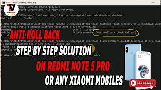 INSTALL TWRP on note 5 pro MIUI 10 or Anti RollBack Devices  anti rollback check failed [upl. by Namolos]