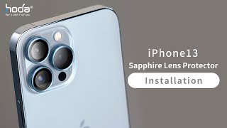 【hoda】iPhone 13 Sapphire Lens Protector Installation [upl. by Ominorej]