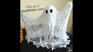 Cheese Cloth Ghost Craft Halloween Decorations [upl. by Ierdna551]